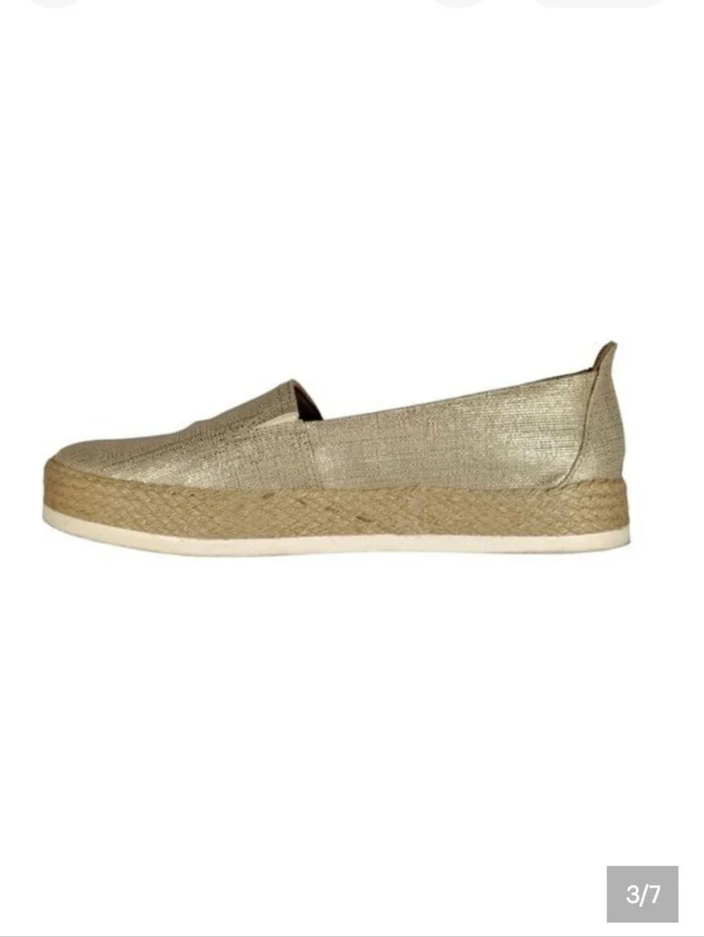 Giani Bernini Gold Metallic Slip-On Espadrilles